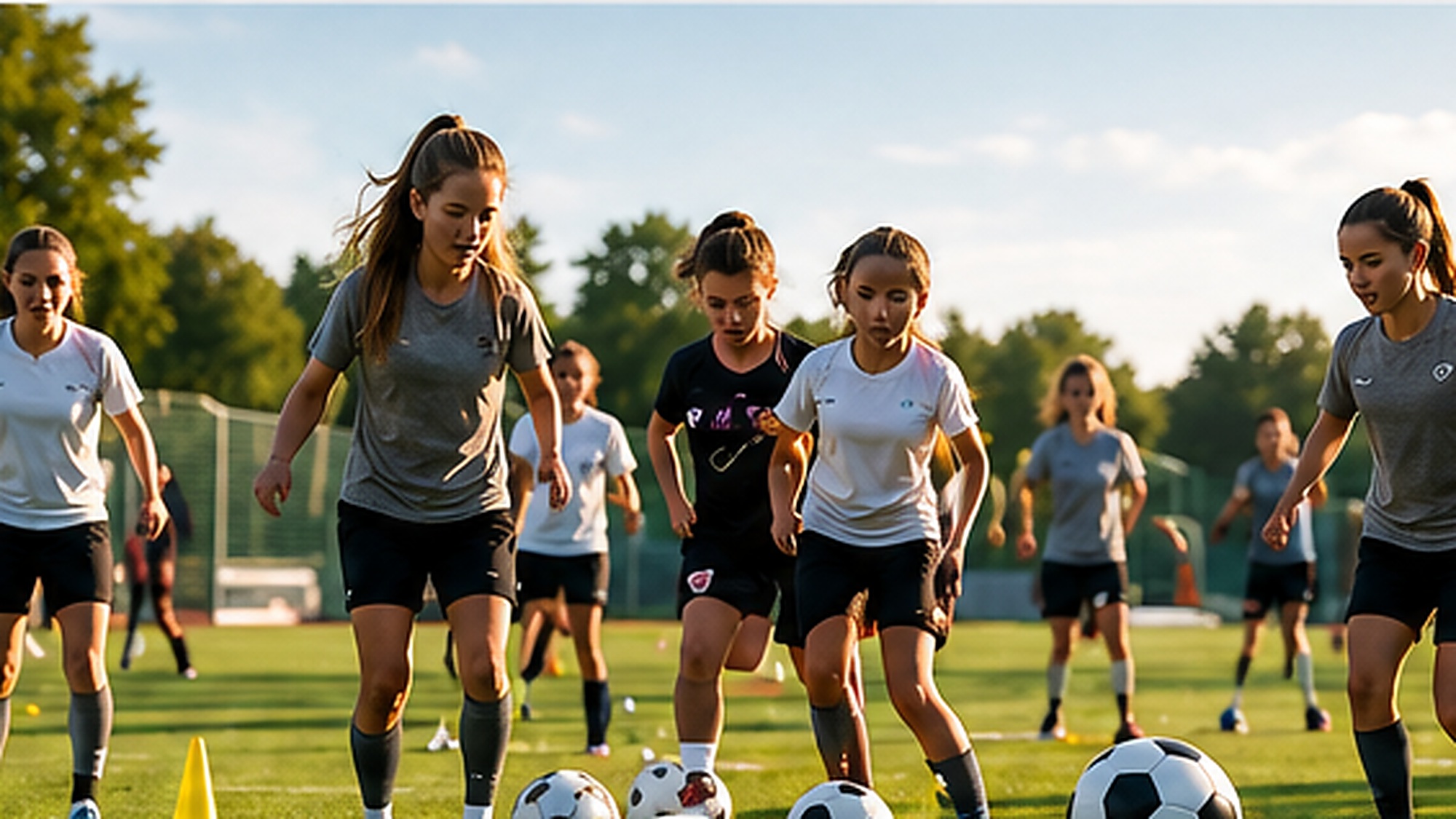 Jugendtraining auf dem Fussballplatz